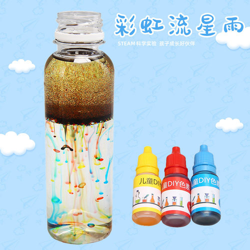 创意手工彩虹流星雨科技小制作