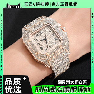 欧美RICHACC满天星满钻手环男士罗马刻度满天星流行时尚手表女