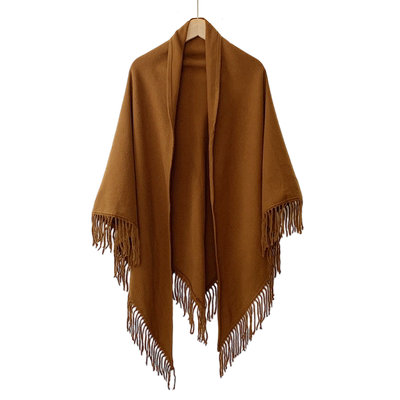 三角仿羊绒外搭薄款大披肩女春秋