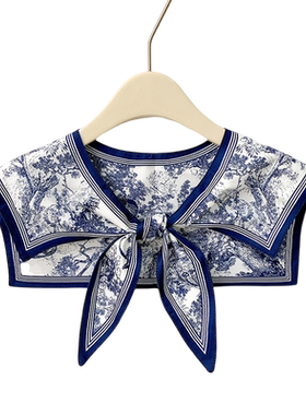 四季百搭薄款衣领花边装饰小披肩