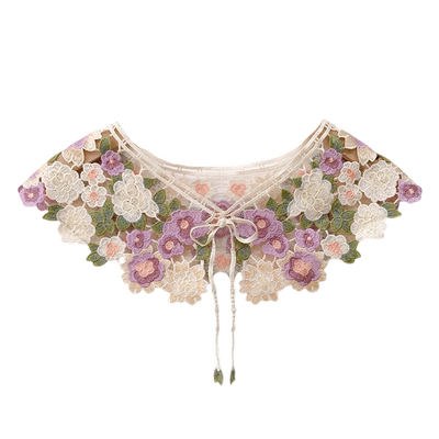 钩花蕾丝衣领花边春夏镂空披肩