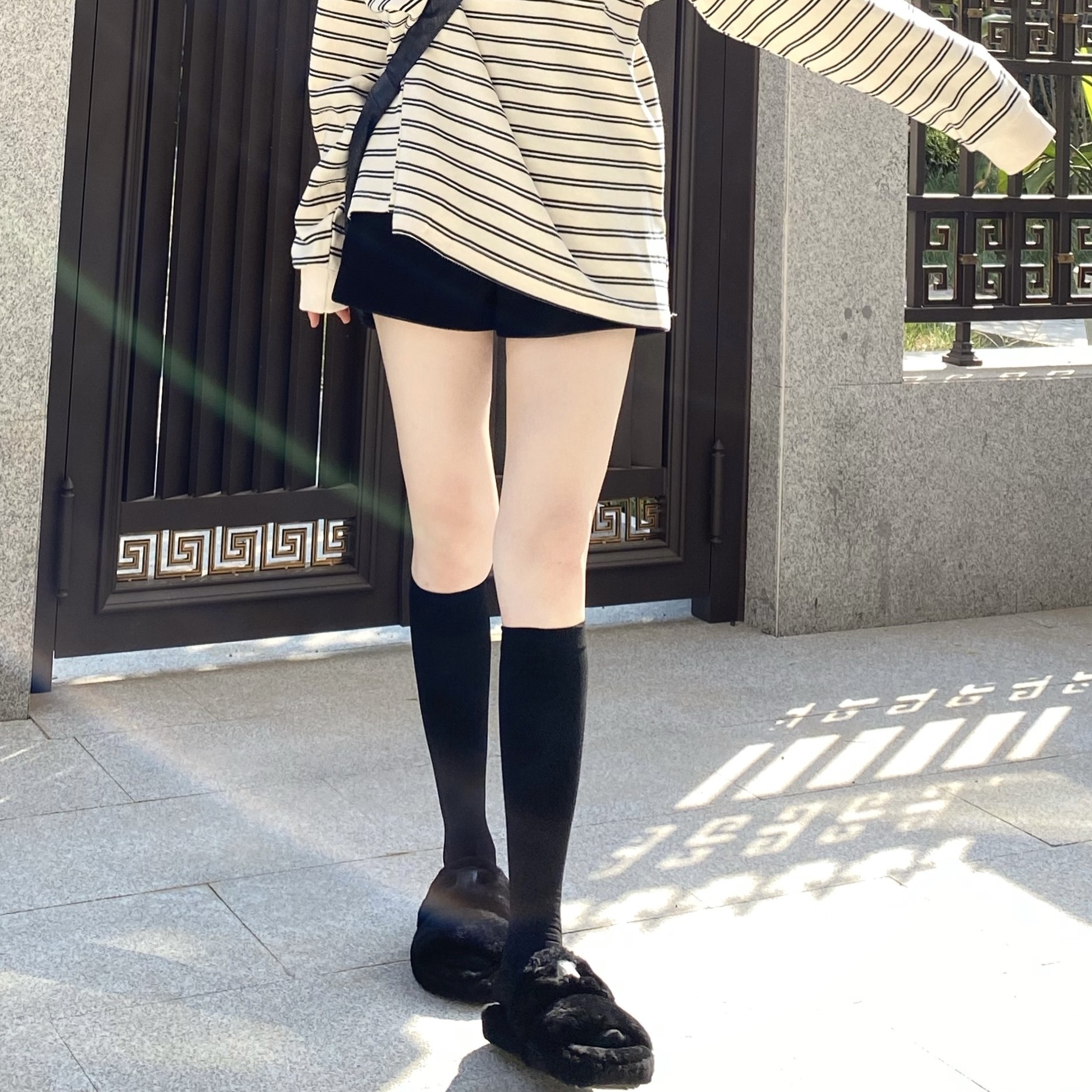 张沫凡推荐采洁台湾小腿袜显瘦腿袜jk薄款高压力塑型美腿日系中筒