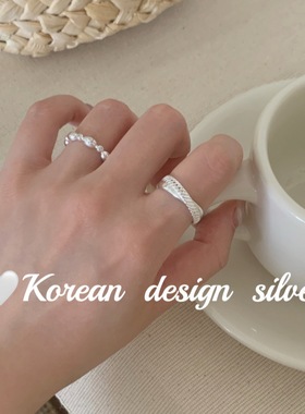 SASA银韩版ins风简戒指/指环