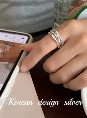 SASA银新款韩国重戒指/指环