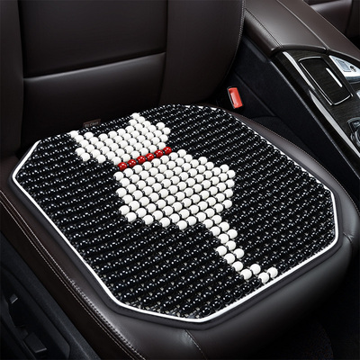 汽车坐垫单片夏季夏天通风透气凉垫四季通用木珠座垫三件套后排垫