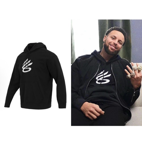 UA 安德玛库里Curry Splash Logo印花连帽套头 卫衣 1374298-001
