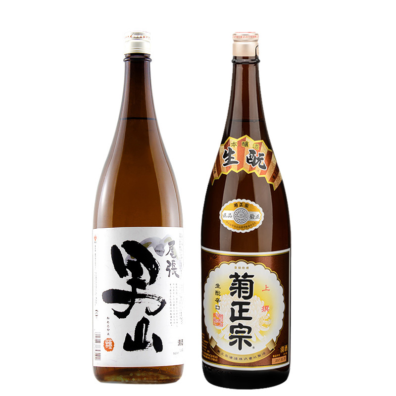 日本清酒原装进口菊正宗上选清酒1.8L男山清酒1.8l组合日本酒米酒