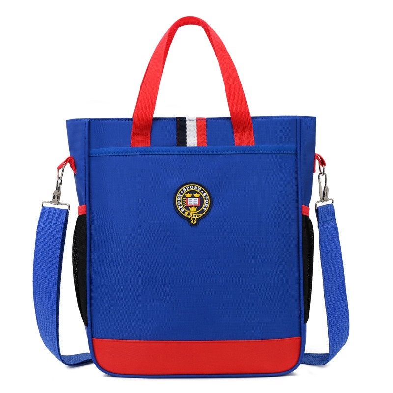 新款时尚男女孩小学生中学生补习书包袋装书装课本可放入a4大书本