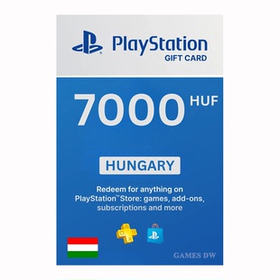 PlayStation Store PS4/PS5 Plus HUF 7000 福林匈牙利PS充值点卡