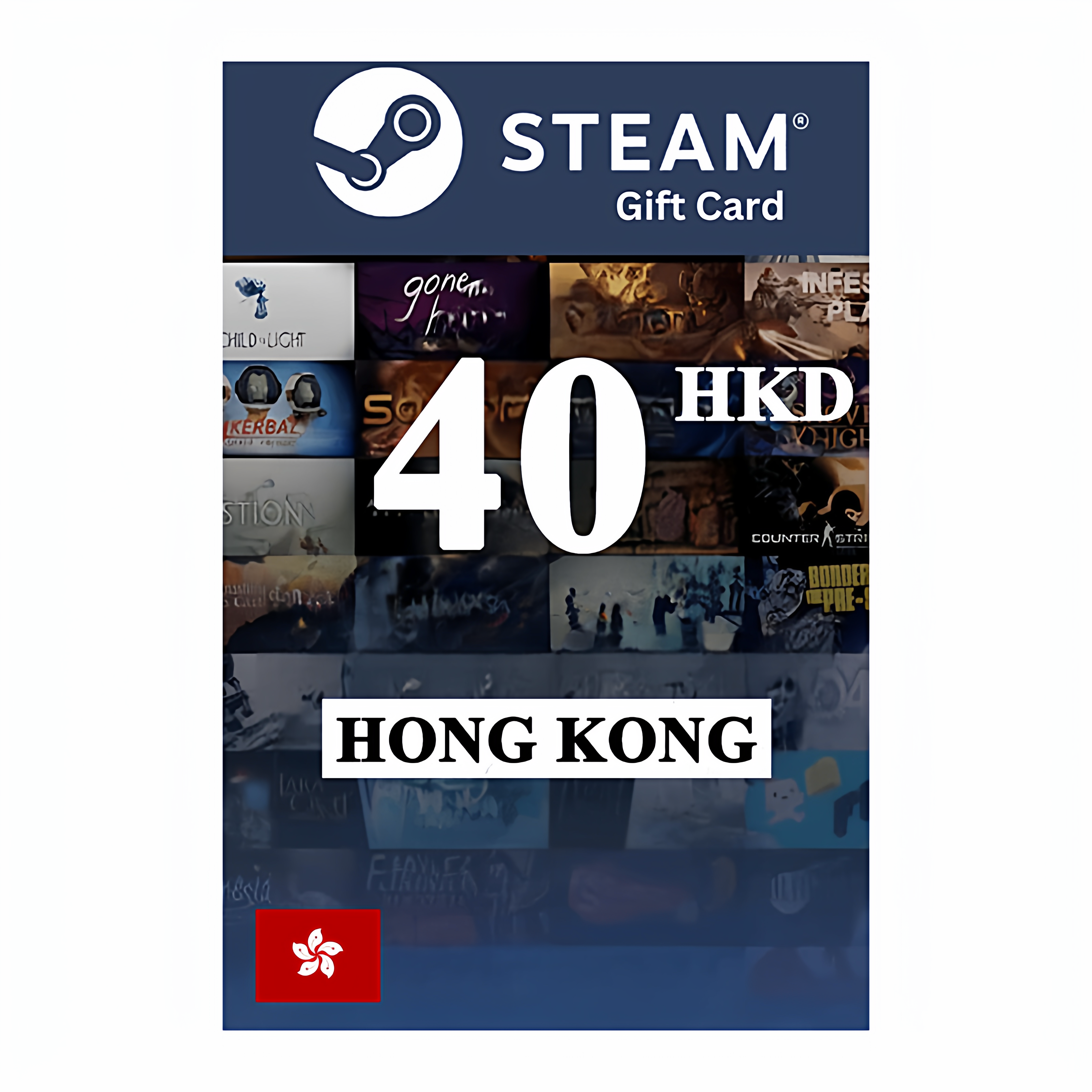 Steam Wallet Card 40 HKD 数字礼品卡 中
