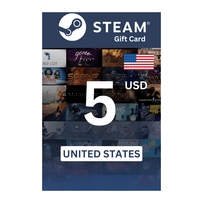 Steam Wallet Gift Card $5 USD Co