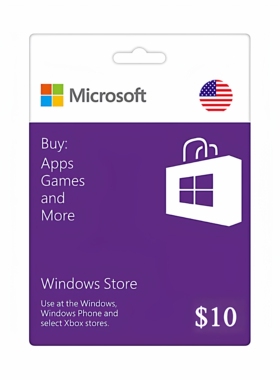 Microsoft Windows11 Store Gift Card USD10 美国微软商店充值卡