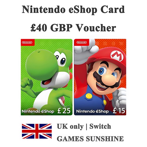 英国Switch2GBP40UK充值卡