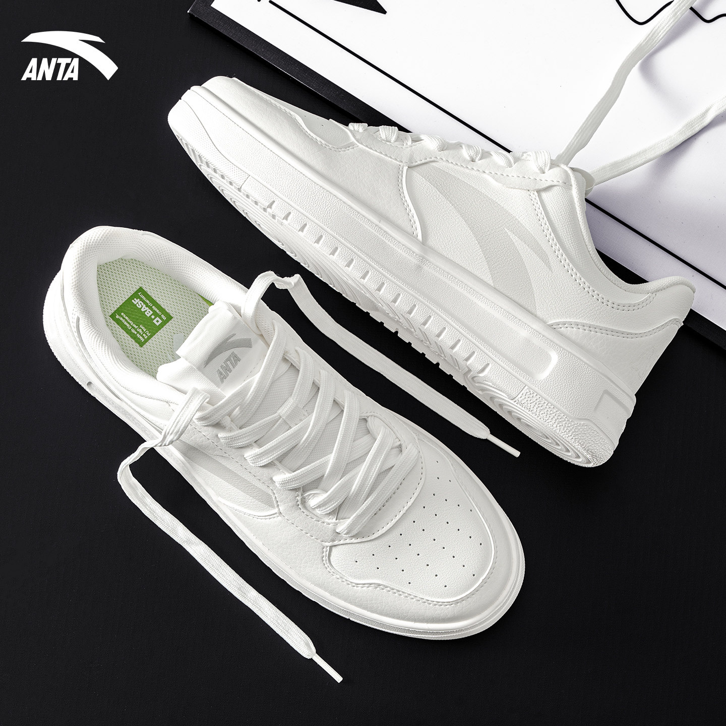 安踏男鞋板鞋官方正品冬季新款运动鞋休闲鞋青少年小白鞋男生鞋子