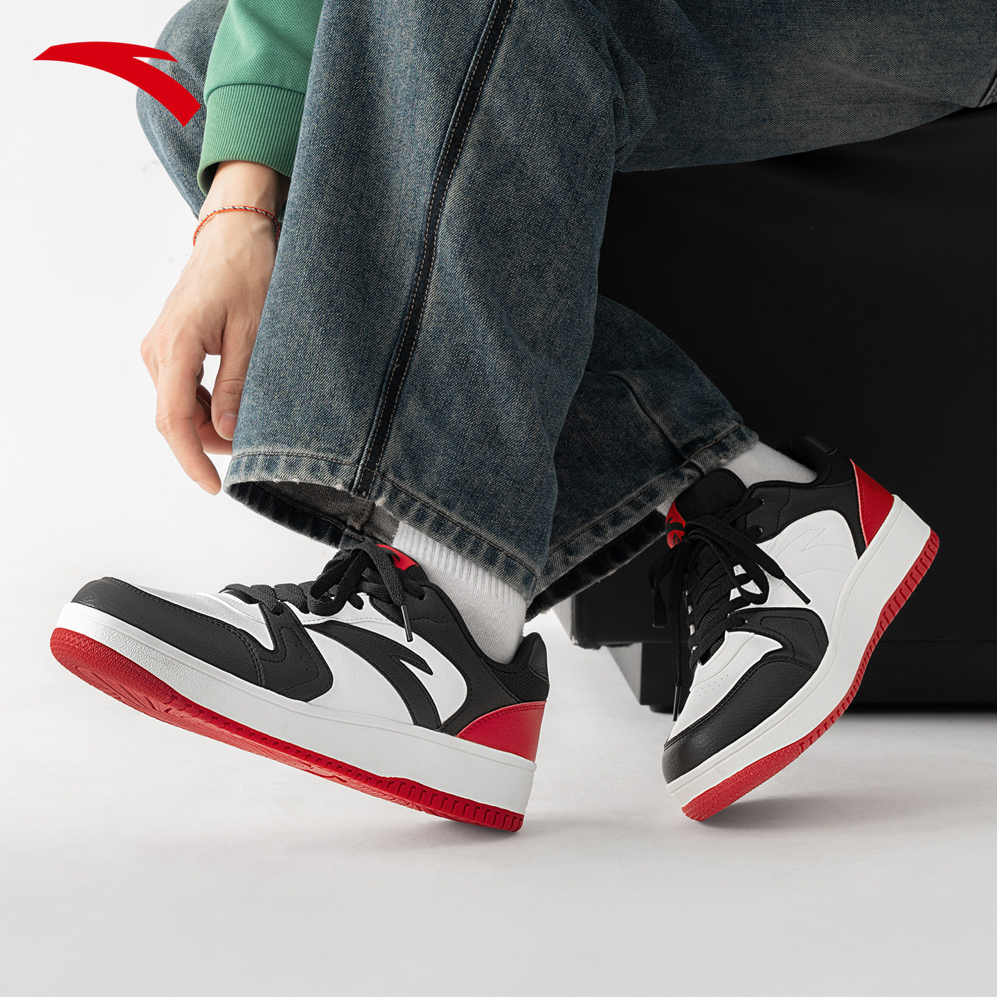 安踏2026新款板鞋男鞋厚底增高低帮透气百搭男款休闲男生运动鞋子,运动鞋new,板鞋,淘宝优惠券,粉丝福利购,淘宝优惠卷