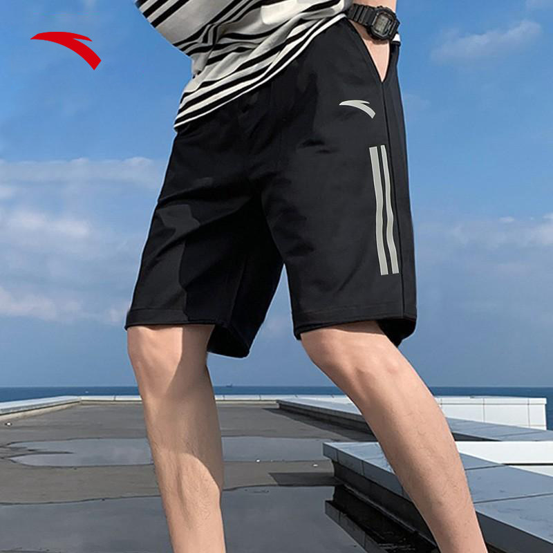 安踏运动短裤男款2026夏季休闲宽松速干冰丝透气青少年跑步五分裤