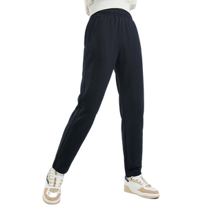 安踏运动长裤女官方正品2026冬季新款针织裤子女士加绒卫裤直筒裤