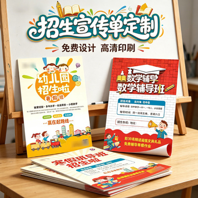 幼小衔接招生宣传单商标定制
