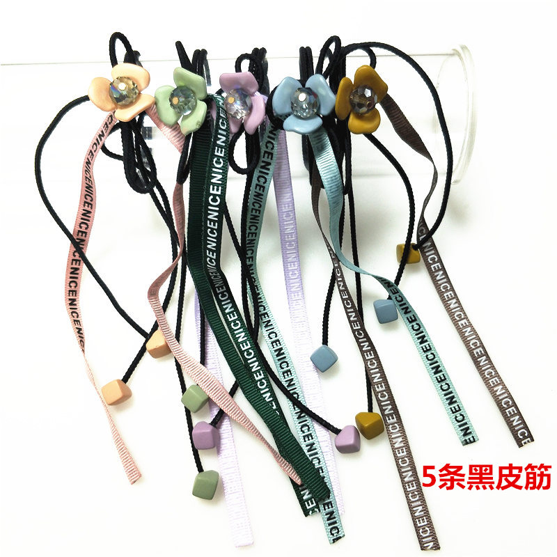 发圈发饰发绳韩版弹力皮筋黑色头发绳扎头发头饰日韩风少女皮圈