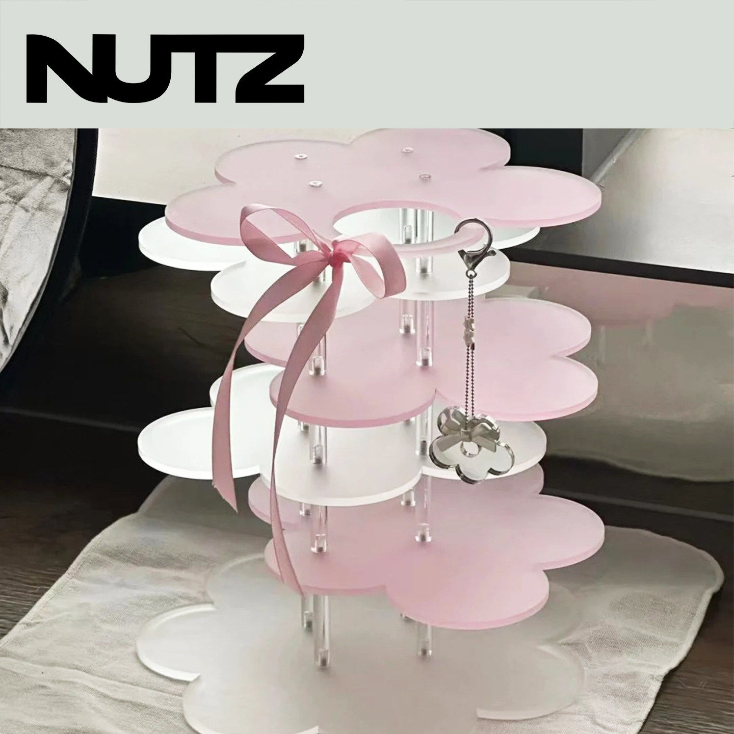 NUTZ亚克力花花架addaddlab桌面收纳置物架分层收纳架化妆梳妆台,家居饰品,桌面摆件,淘宝优惠券,粉丝福利购,淘宝优惠卷