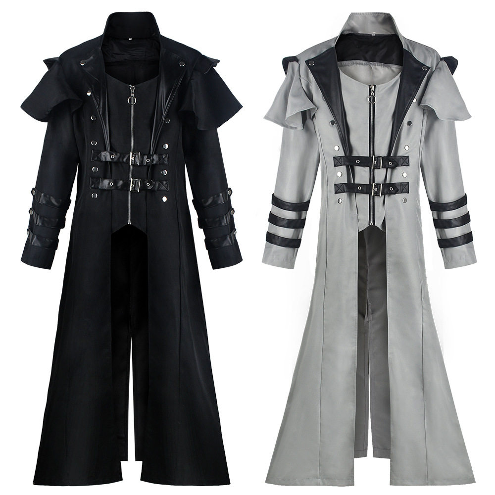长款开叉外套cosplay舞台表演服