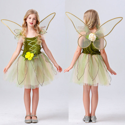儿童花仙子连衣裙小翅膀公主裙