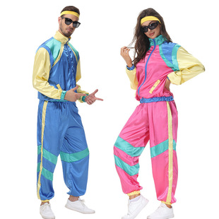 万圣节成人女舞蹈cosplay嘻哈街舞男女COS嘻哈复古迪斯科爵士舞服