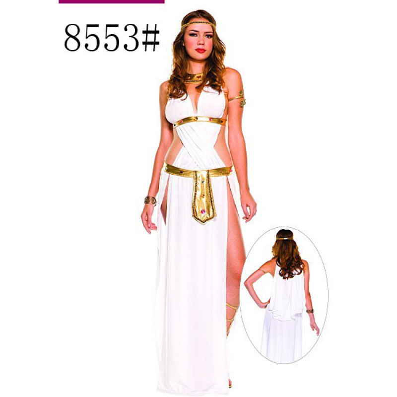万圣节游戏印第安人埃及艳后制服阿拉伯服cosplay.白色性感女神服