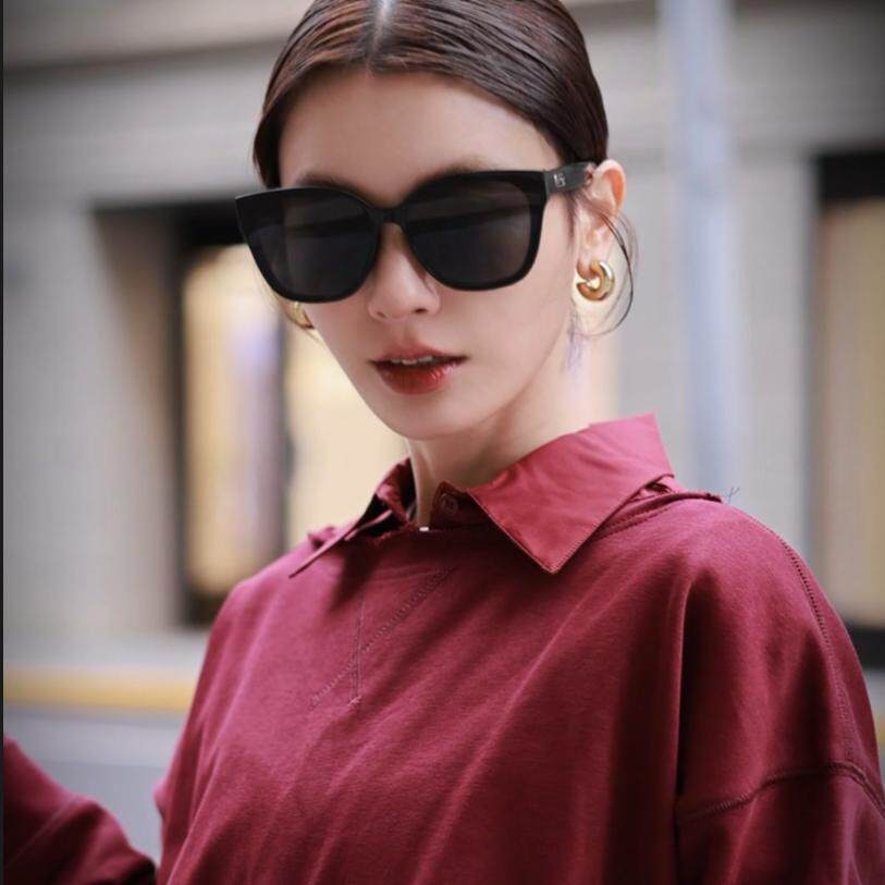 2025年新款韩式方框男女情侣眼泪女王金秀贤同款太阳防晒眼镜墨镜
