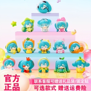 正版玩乐主义初音未来盲盒水果糖主题Qface系列手办摆件周边礼物