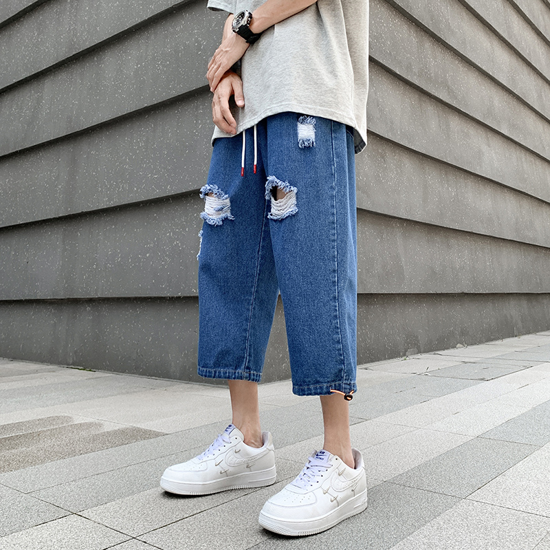 【新品】牛仔七分裤男夏季休闲裤