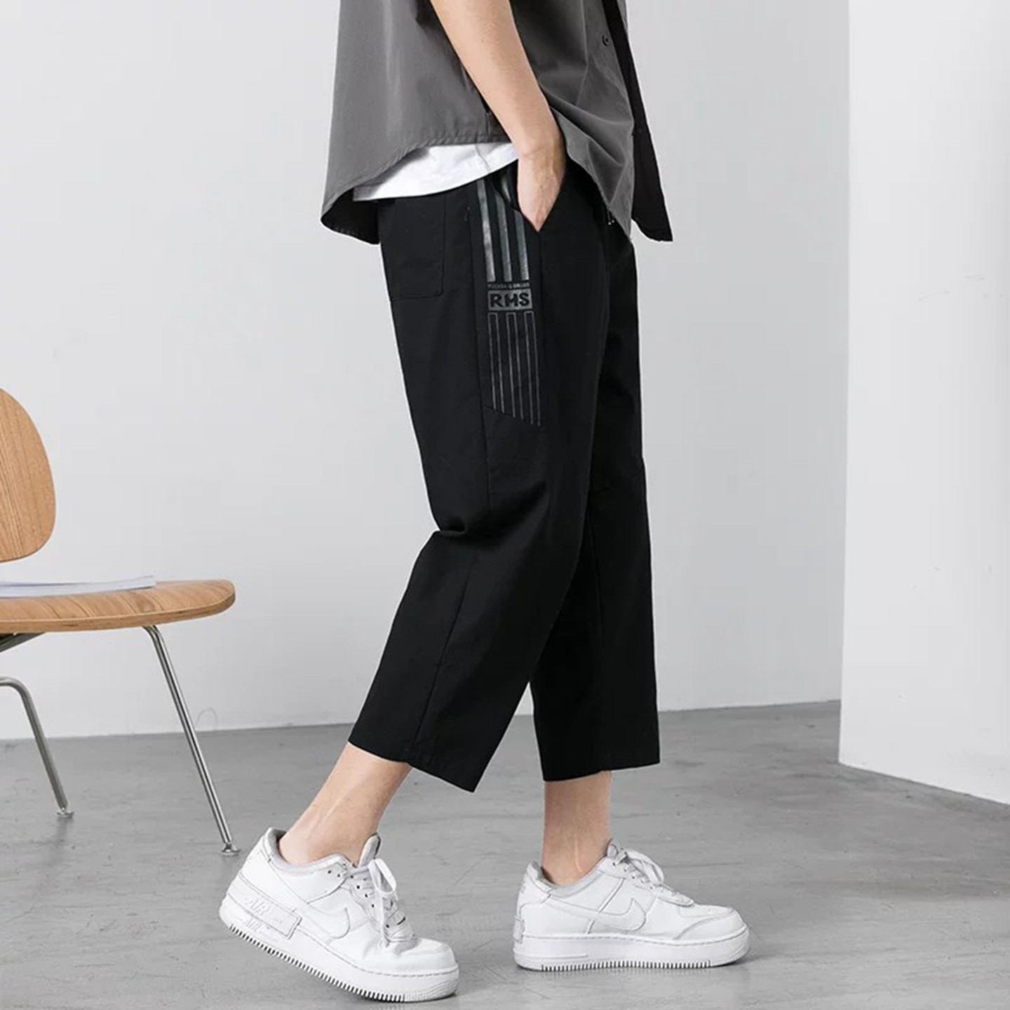 【新品】纯棉八分裤男夏季休闲裤图片