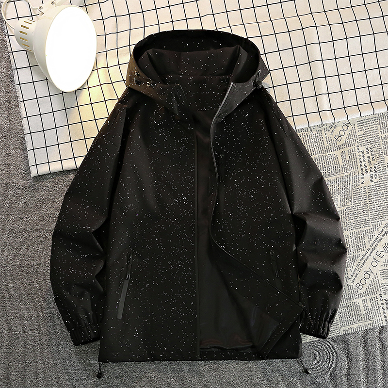 【新品】星空外套男春秋冲锋风衣