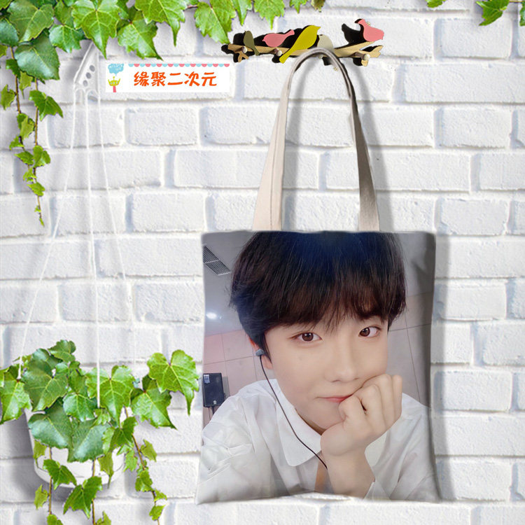 TF家族新生朱志鑫邓佳鑫张泽禹苏新皓余宇涵周边帆布包手提书包袋