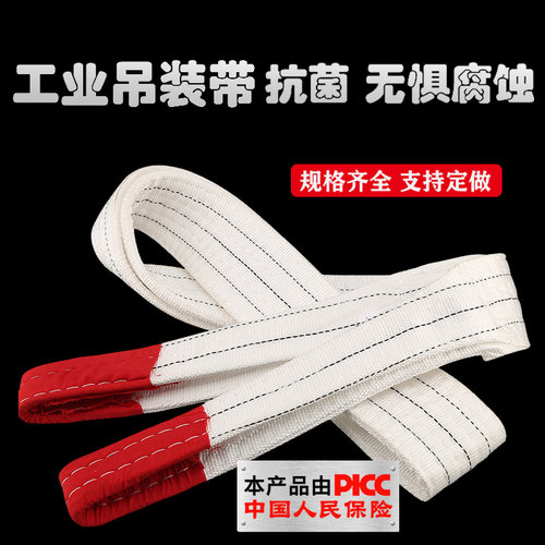伯达尼扁平吊装带起重吊带3吨5吨6米工业吊车吊带双扣行车2吊装带