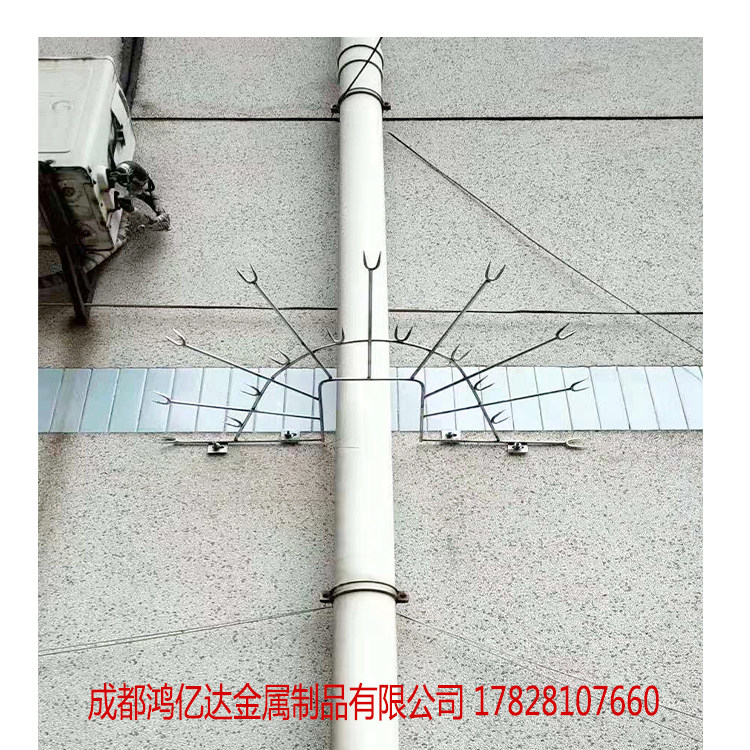 厂家现货90度至180度防爬伞小区管道防爬刺镀锌防盗刺防攀爬铁刺