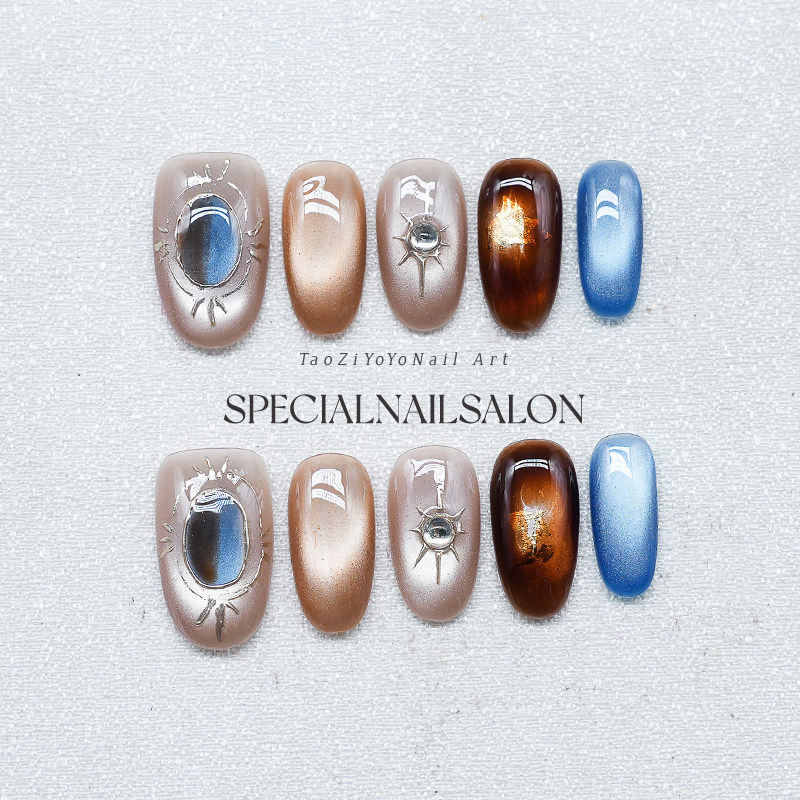 【远古星辉】纯手工穿戴式美甲异域风个性高级感轻奢显白指甲贴片