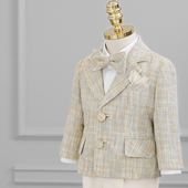 馨妍男童西装 花童礼服儿童小西服英伦风男宝宝生日周岁演出服主持