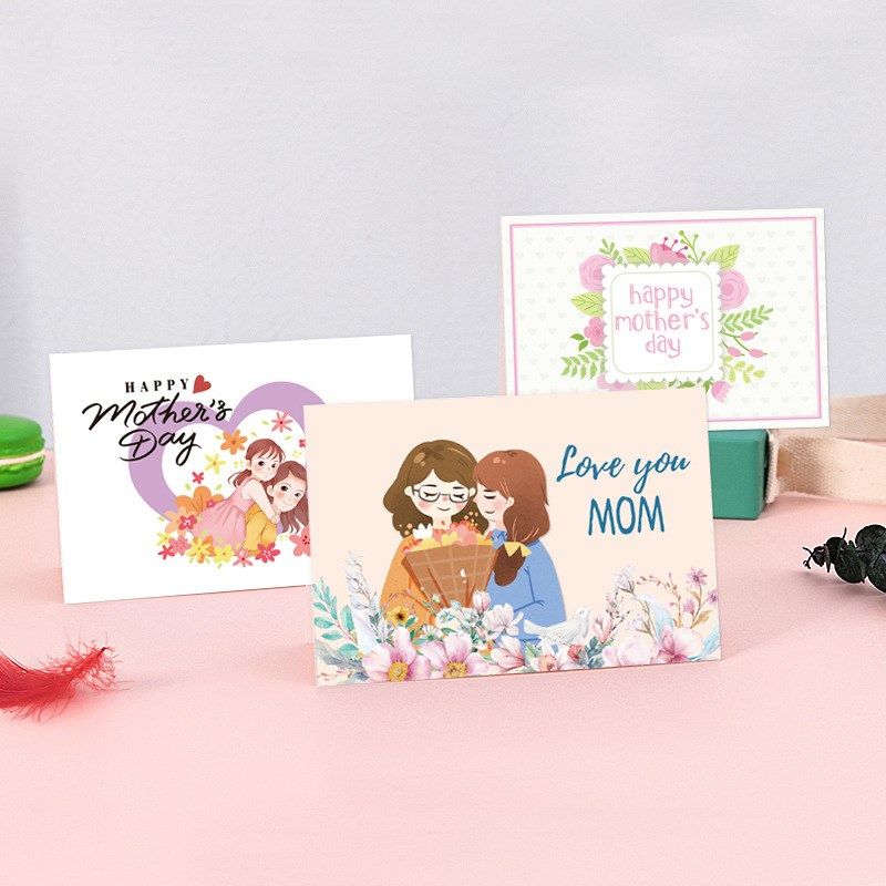 父亲节贺卡新款创意贺卡留言卡祝福感谢生日卡片现货母亲节