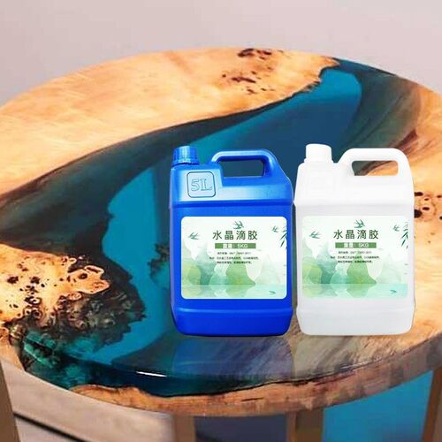 欧斯邦研发 大体积慢干水晶滴胶 高透亮河流木桌环氧树脂AB胶
