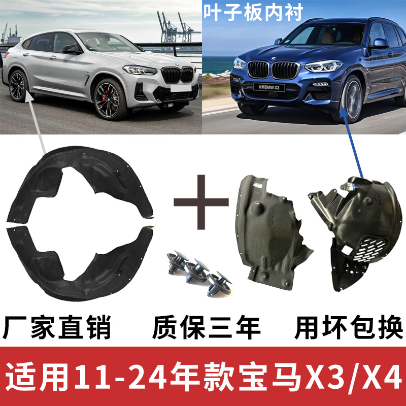 适配宝马X3叶子板内衬F25