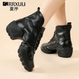 Кожаные спортивные танцующие современные сапоги, из натуральной кожи, мягкая подошва