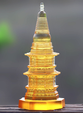 琉璃舍利塔佛塔风水摆件