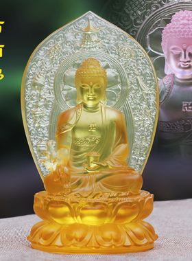 【非遗真琉璃背板药师佛】