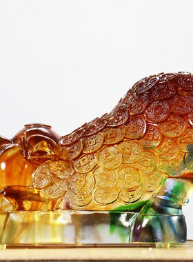 琉璃生肖猪可爱风酒柜装饰品定制
