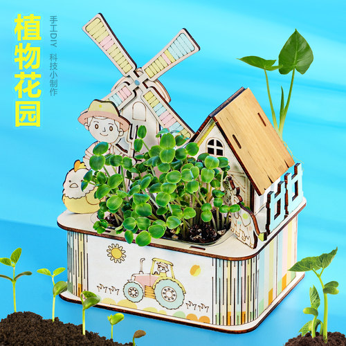 DIY植物花园种植玩具手工实验新