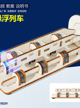 磁悬浮列车 小学物理知识手工DIY科技小制作动手动脑科学实验发明