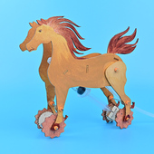 液压马 科技小制作发明材料包科学实验 小学生手工DIY气压物理拼装