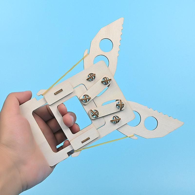 机械爪子木制拼插趣味教具新steam教育科技小制作手工diy实验推荐