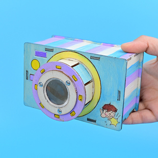 手工DIY科技小制作創(chuàng)意教具小學(xué)生科學(xué)小發(fā)明物理成像拼搭 照相機(jī)
